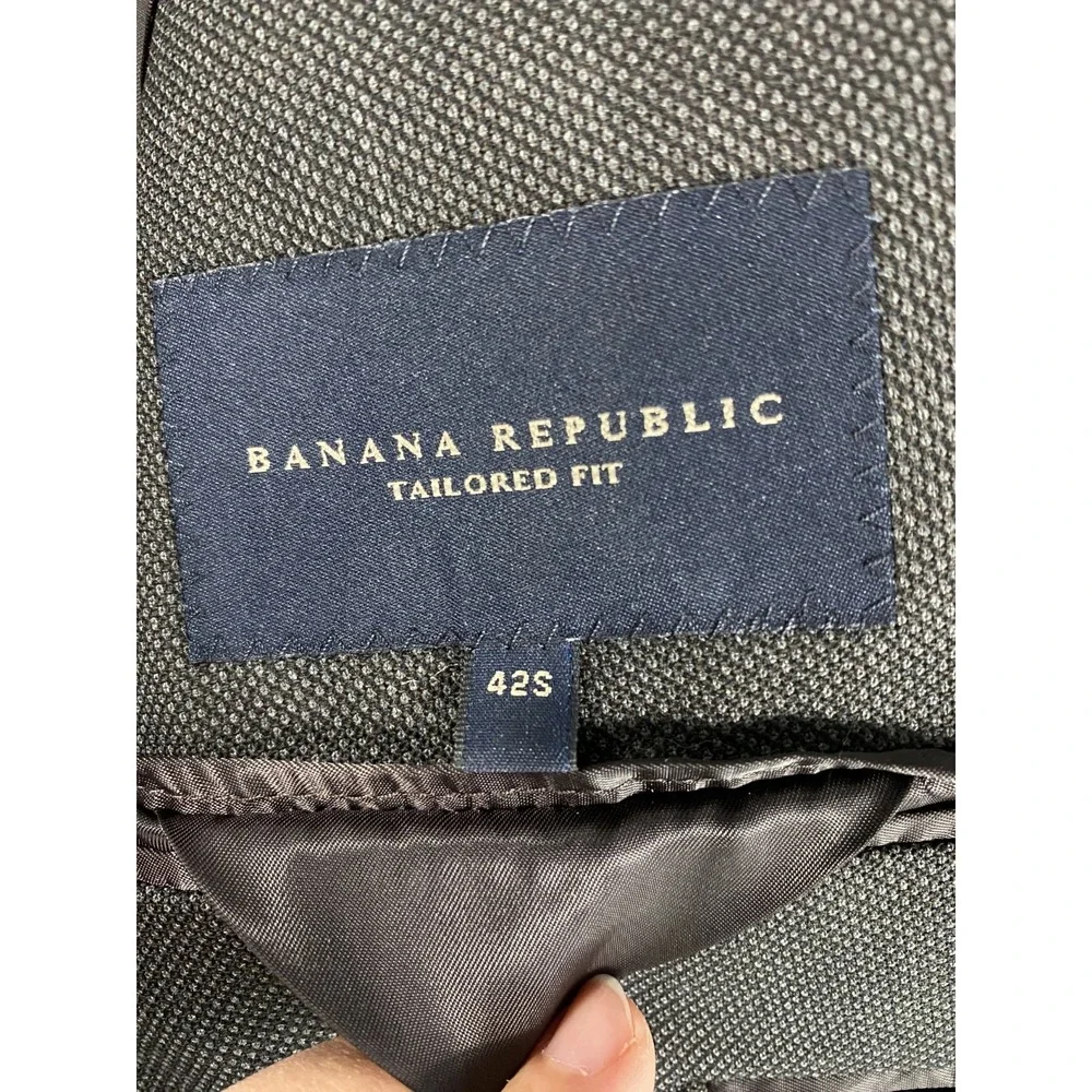 Banana Republic Men's Blazer Sportcoat Sz 42S Brown 100% Wool Tailored Fit